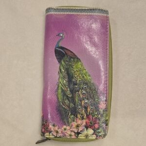 Peacock Print Wallet